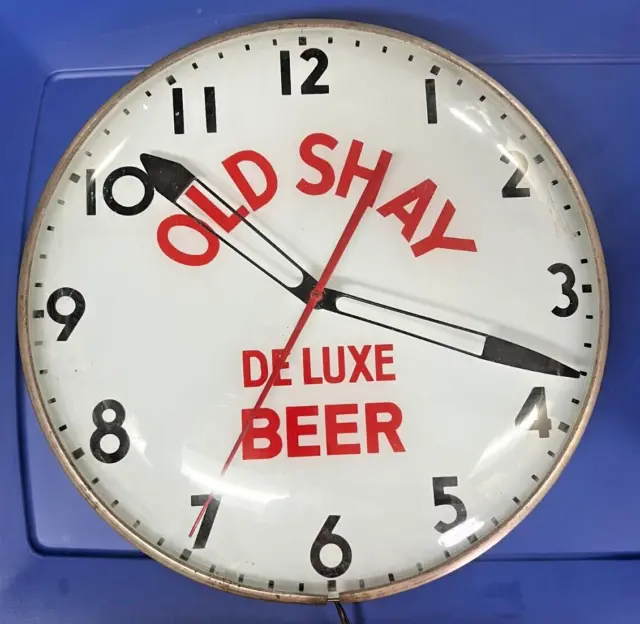 Vintage ~ Old Shay Deluxe Beer ~ Pam Clock ~ Pittsburgh Pa ~ VERY RARE