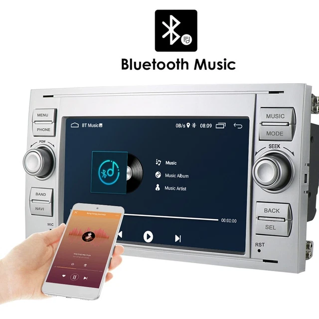 2 X Puissance Harnais Voiture Lecteur 7 Inch Bluetooth 4.0 Central Contrôle