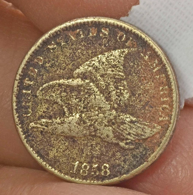RAW 1858 Flying Eagle Cent