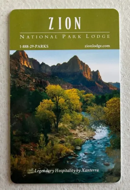 ZION NATIONAL PARK LODGE HOTEL ROOM KEY CARD  For Collection Only  XANTERRA Utah