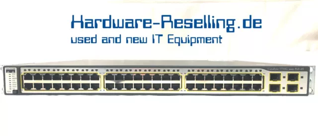 CISCO Catalyst WS-C3750G PoE 48 48PS-S - 48x 10/100/1000 PoE + 4x SFP L18