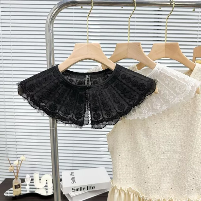 CHILDREN'S CLOTHING WOMEN'S Lace Collar Embroidery Dress Blouse Decor ...