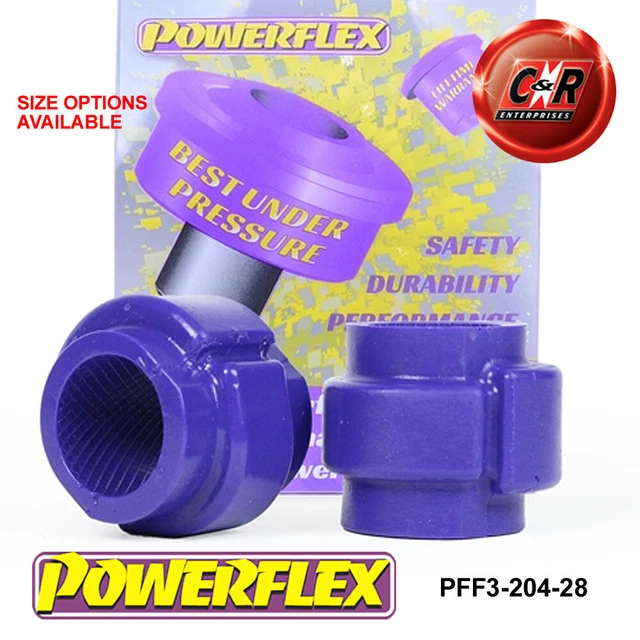 Silentblocs Barre Anti-Roulis Avant Powerflex 29mm - Pour VW Passat Break 96-05 - Violet (80 Shore)