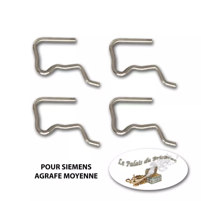 Lot de 4 agrafes, clip, retour de gasoil - Pour injecteur Siemens agrafe moyenne