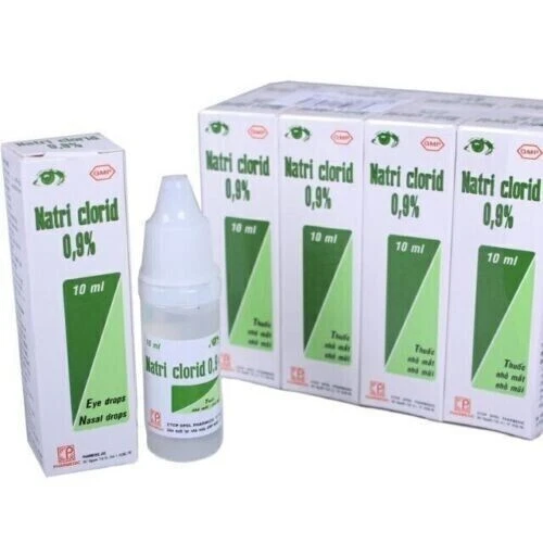 10 cajas de gotas para los ojos de cloruro natri, gota nasal cloruro de sodio 0,9%; 10 ml