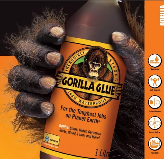 Gorilla Glue Super Strong Epoxy Waterproof Multi Purpose Adhesive Woods Glue