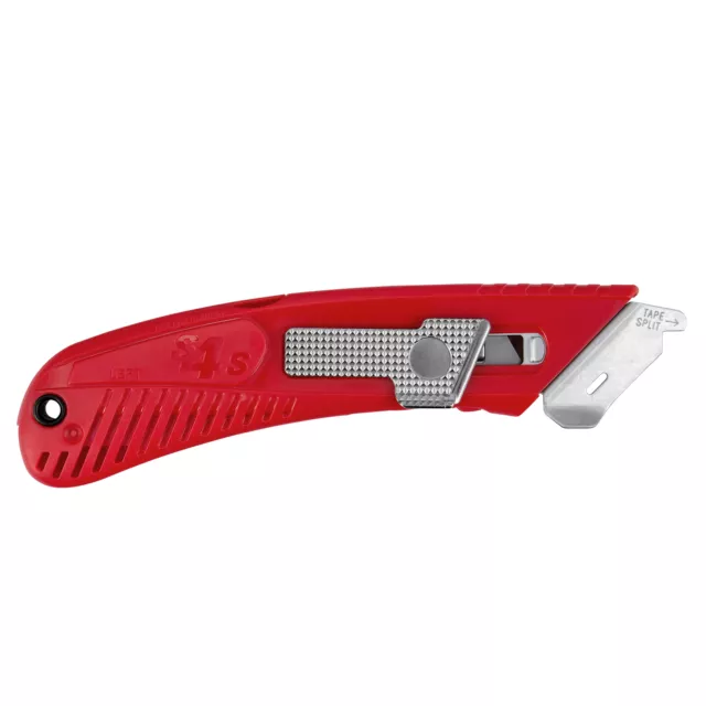 Pacific Handy Cutter® Sicherheitsmesser S4SL, rot, automatischer Klingenrückzug