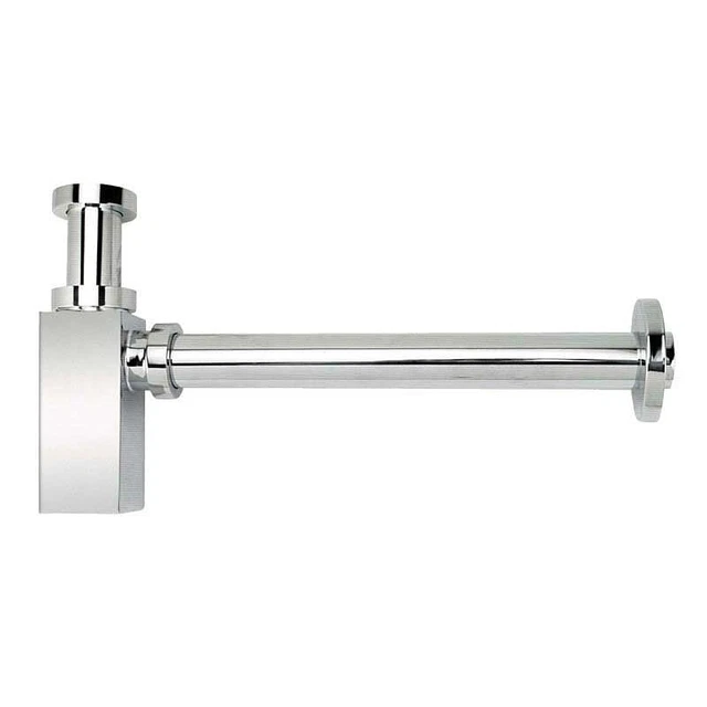 GOPLAST Sifone arredo quadro per lavabo 1"1/4, in ottone cromato