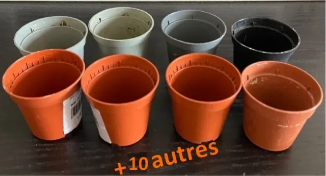 18 petits pots à boutures ou cactus ou cactées jardin jardinage