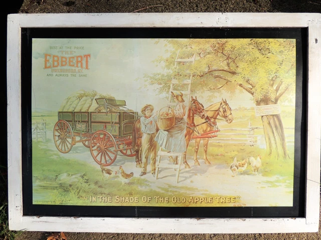 Hickman EBBERT Owensboro KY Wagon IN THE SHADE OF THE OLD APPLE TREE Metal Sign