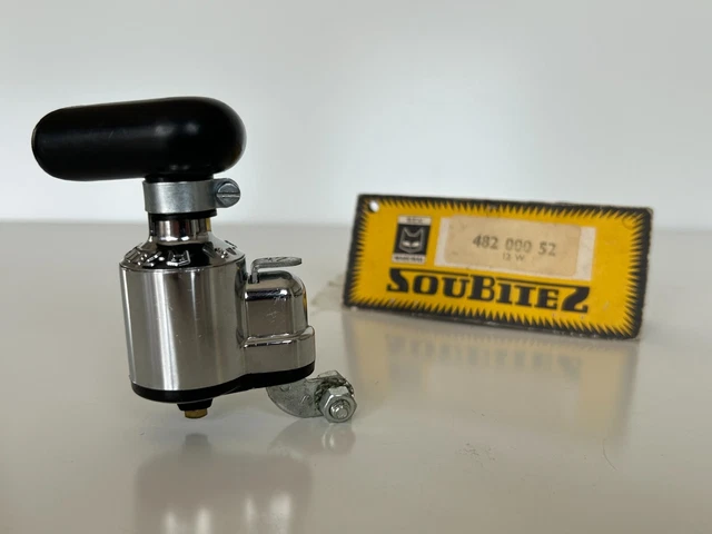 Ancienne Dynamo Vélo NOS SOUBITEZ 12 – 6V 3W, Coloris Argenté (années 60-80)