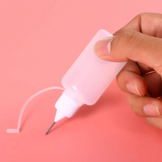 5Pcs 30ml plastic DIY paper quilling glue applicator needle squeeze bottle  