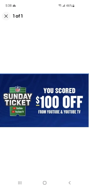 sunday ticket coupon