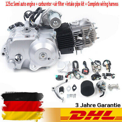 125cc 4Stroke Engine Motor Semi Auto Electric Start 3+1 Reverse Für QUAD GO KART 2