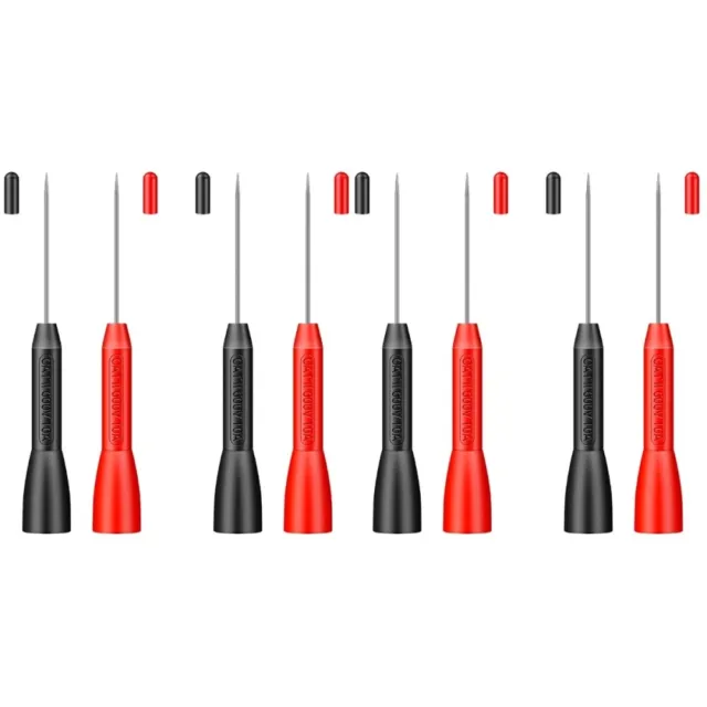 4 Pairs Multimeter Test Probes and Leads for Automotive Stainless Steel