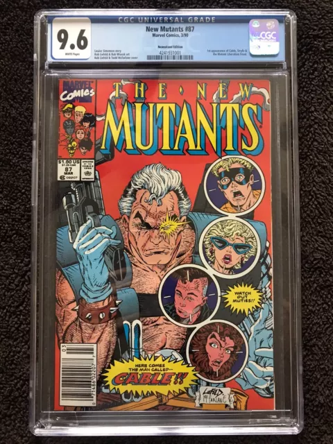 New Mutants #87 Cgc 9.6 W (1990) Key 1St Appearance Of Cable (Newsstand Variant)