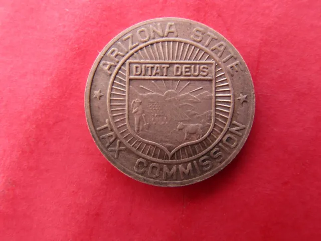 TAX COIN TOKEN ARIZONA State Sales Tax Commission 1 Mill Change Correct Payment