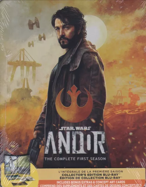 STAR WARS ANDOR THE COMPLETE FIRST SEASON BLURAY SET with STEELBOOK CASE