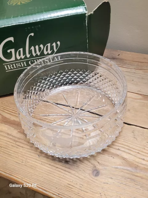 Galway Irish Crystal Bowl With Box