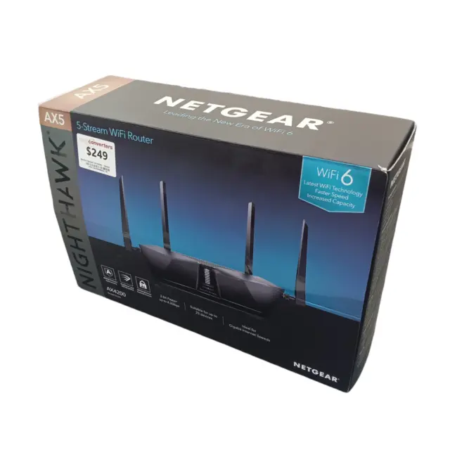 NETGEAR Nighthawk RAX43 1800 Mbp/s 4 Ports 1000 Mbp/s Wireless Router