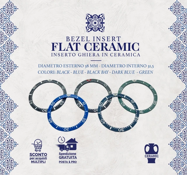 Seiko Skx007 Diver Insertos De Cerámica Para Reloj Seiko SKX/SRPD