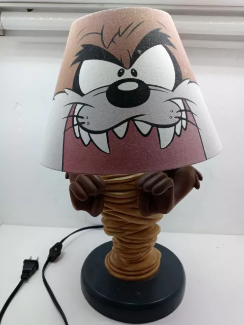 WARNER LOONEY TUNES-TAZ Tasmanian Devil Vintage (1998) Lamp GUC Works great!