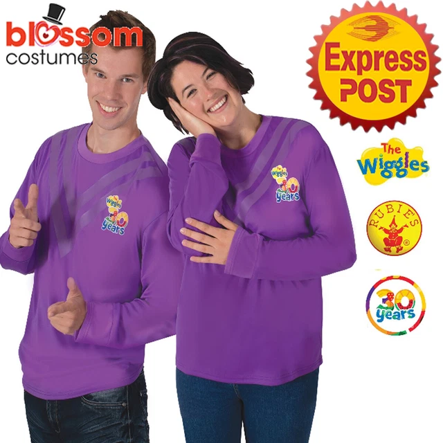 Toddler Lachy Purple The Wiggle Child Boys Kids Book Week Wiggles Dress Costume - Foto 10