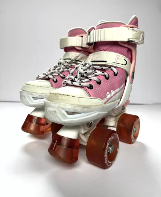 California Pro Kruz Kids Adjustable Quad Roller Boots Skates Size Kids 11-13