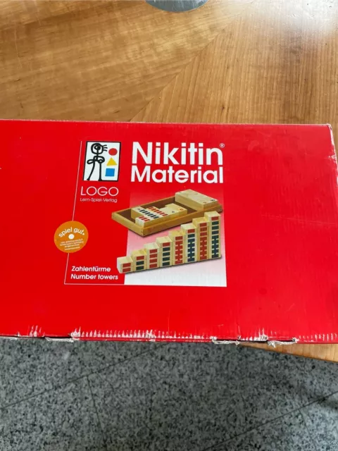 Nikitin Material - Zahlentürme - Holz Lernspiel Rechen