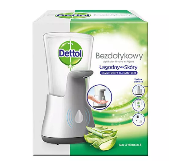 Sagrotan /Dettol No-Touch Seifenspender inkl. Nachfüller Aloe Vera 250 ml