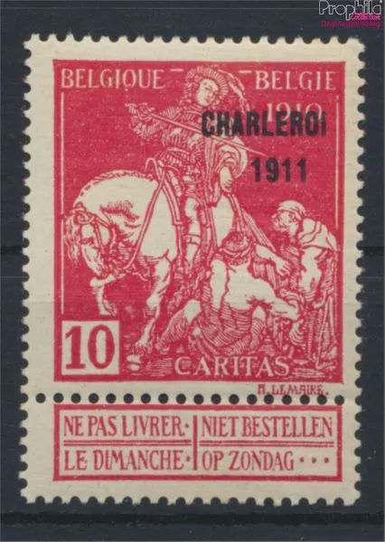 Belgique 88III avec charnière 1911 la tuberculose (9933301