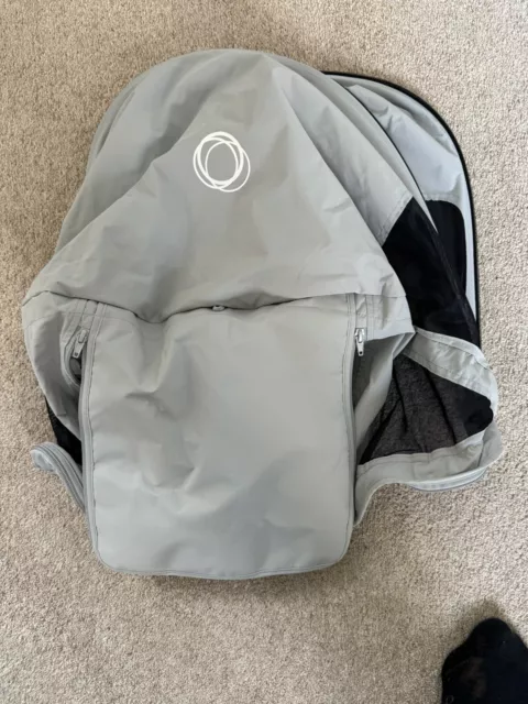 BUGABOO FOX OR Cameleon Extendable Hood Sun Canopy Grey Melange