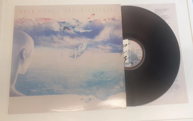 RUSH Grace Under Pressure 1984 Vinyl LP VERH.12 VGC with Lyric Inner Sleeve