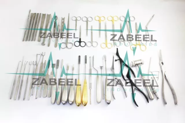 Rhinoplasty Instruments 50 Pieces Set Nose Plastic Surgery New High Quality