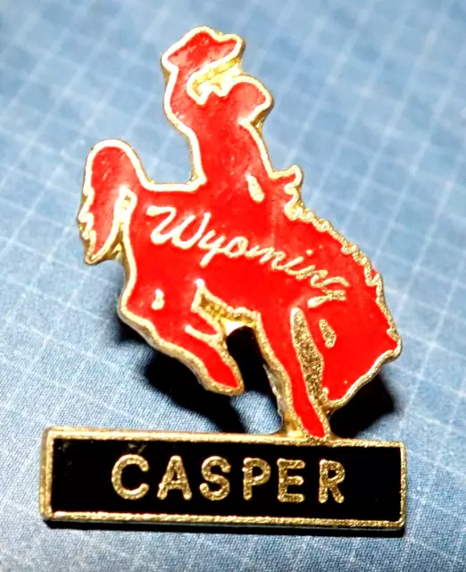 ^Official Professional Rodeo Casper Wyoming Souvenir Pin Badge