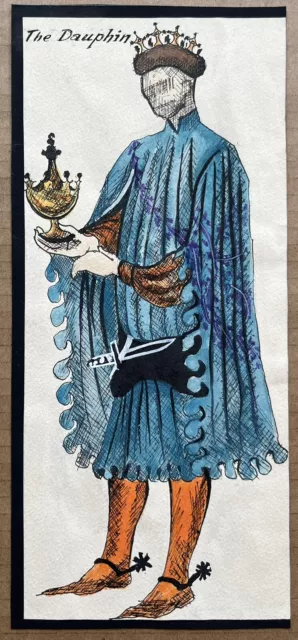 Dessin Maquette Costume Théâtre Jeanne d'Arc Shaw Manon Pana-Kairis Πανά-Καϊρη