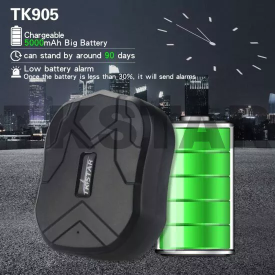Tkstar TK905 GPS Traqueur Homing Beacon Étanche Voiture 5000mAh Batterie +