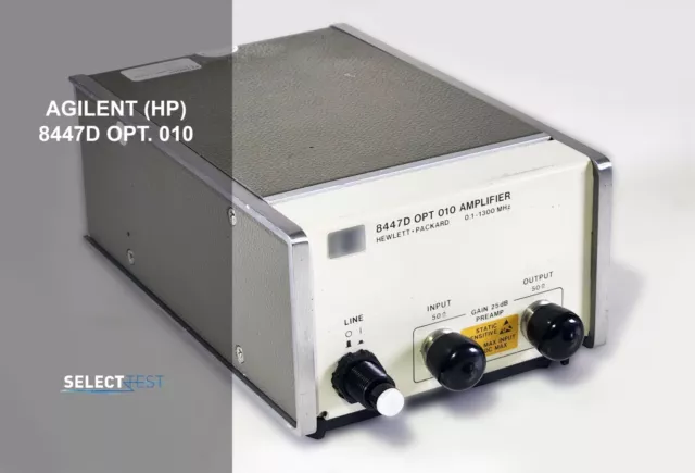 AGILENT (HP) 8447D 0.1 – 1300 MHz ( 25 dB) AMPLIFIER W/OPTION 010 (REF.: 052N)