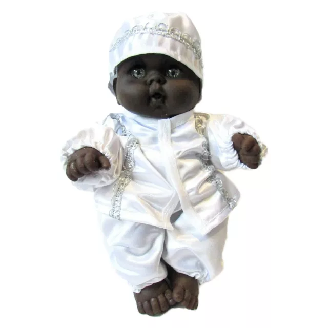 "Muñeca de santería Muneco Obatala 20 cm religión yoruba orisha blanca hecha a mano 8"