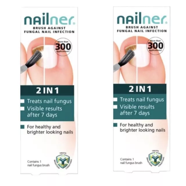 Nailner Repair 2 in 1 Brush Nail Infection Fungus Treatment 5ml [2 pack ]