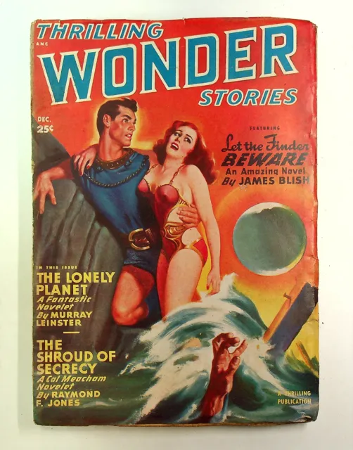 Thrilling Wonder Stories Pulp Dec 1949 Vol. 35 #2 VG+ 4.5