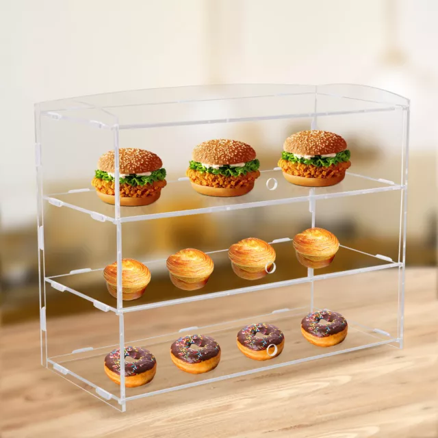 3 layers Acrylic Display Cabinet Case Transparent Products Item Storage Cabinet
