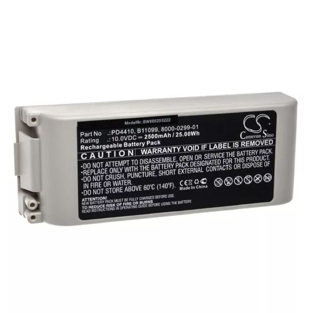 Batterie 2500mAh pour ZOLL PD2000, Defibrillator NTP2, PD 4410, PD4410