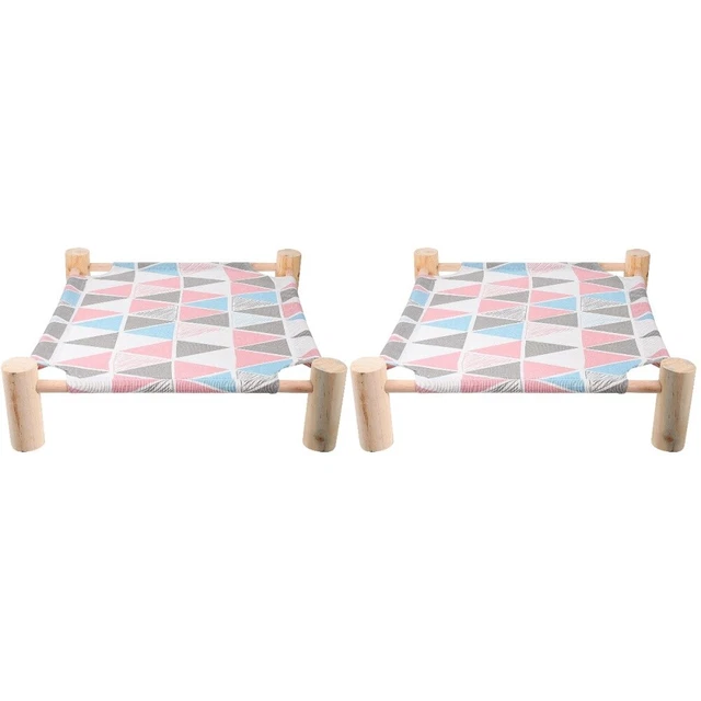 Set of 2 Lit De Camp Pour Animaux Compagnie Hamac Hamster Chat Jouet
