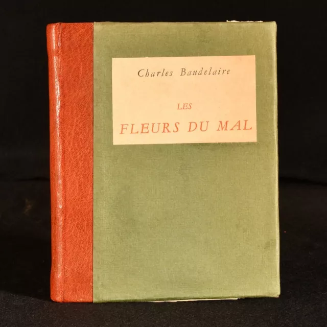 1946 LES FLEURS Du Mal Charles Baudelaire Gilbert Lely Lederbindung ...