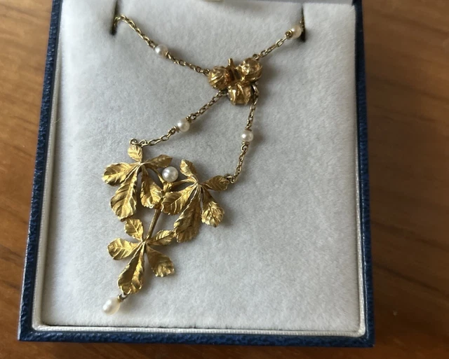 Collier Ancien Or 18 Carats - Style Draperie Fin XIXe Siècle - 24,29 G - Bijou Vintage Précieux