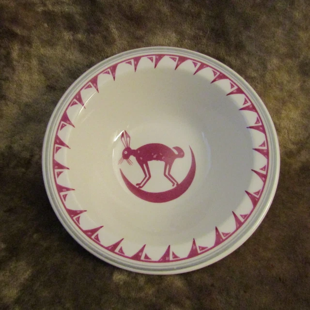 Homer Laughlin ANCIENT MIMBRENO INDIAN Pipestone/Santa Fe Railroad Cereal Bowl