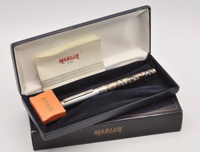 Marlen vintage 1985/90 sterling silver Salvator Dalì fountain pen NEW in box 