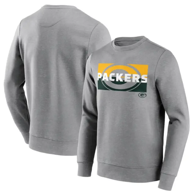 Green Bay Packers Sweatshirt (Size 2XL) Men's NFL Square Off Top - New