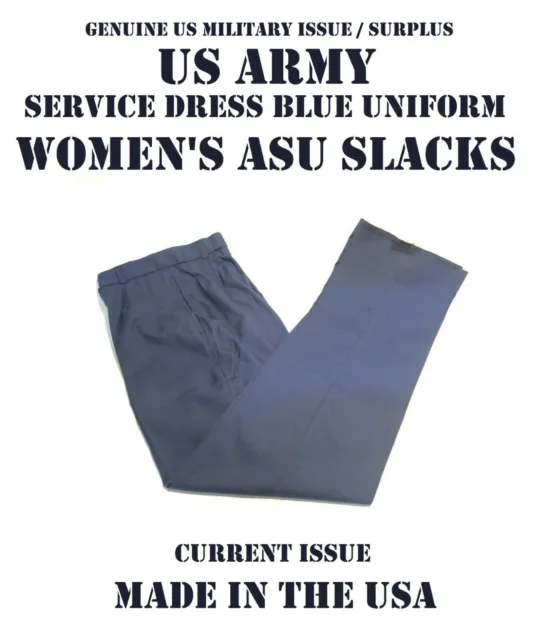 Women's ASU US Army Dress Blue Service Uniform Pants / Trousers Pick Your Size